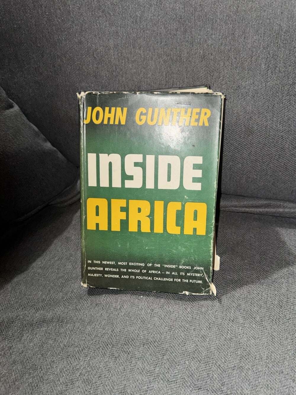 Inside Africa, 1952 First Edition Hardcover, by John Gunther, political reporter